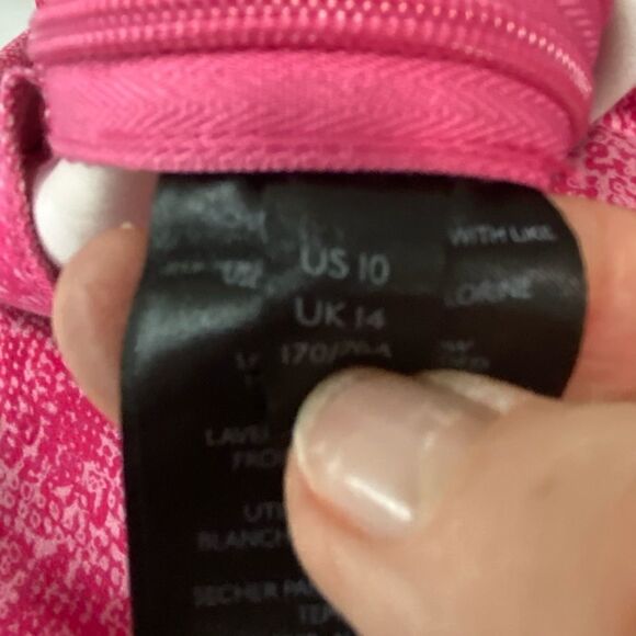 URBAN OUTFITTERS - SIZE 10 - WOMEN’S VIVICA FAUX LEATHER PANTS - SNAKESKIN PINK - Picture 12 of 12